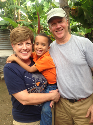 Rick & Libby with sponsored child